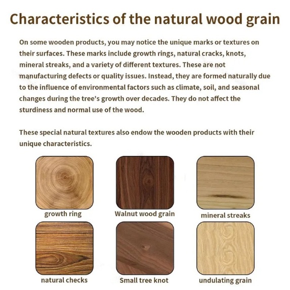 Charakteristiken der natürlichen Holzmaserung