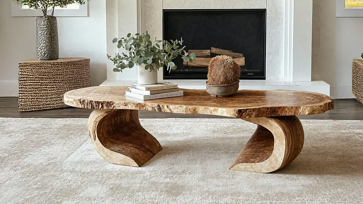 Couchtisch aus Massivholz